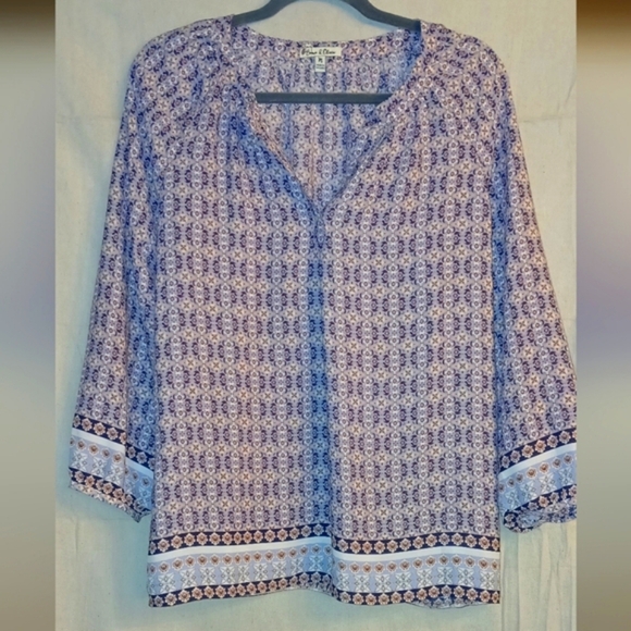 EMMA & OLIVIA Patterned Top - Picture 1 of 10